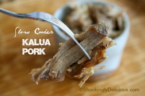 Slow Cooker Hawaiian Kalua Pork on Shockingly Delicious