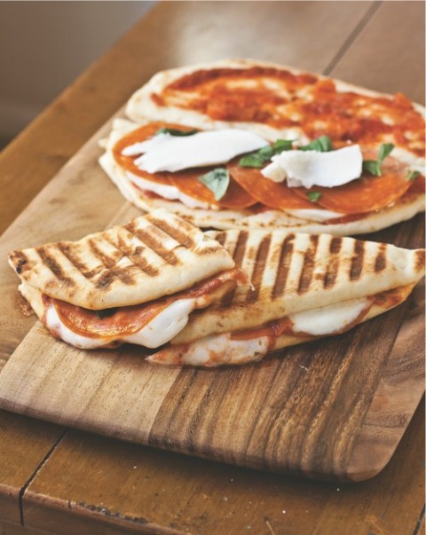 Pepperoni Pizza Panini on Shockingly Delicious