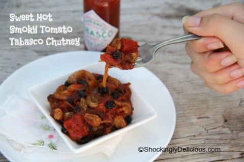 Sweet Hot Smoky Tomato Tabasco Chutney on Shockingly Delicious