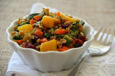 Confetti Farro Salad on Shockingly Delicious