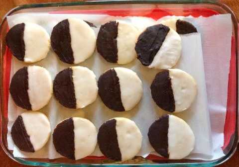 Black and White Cookies from Tina
