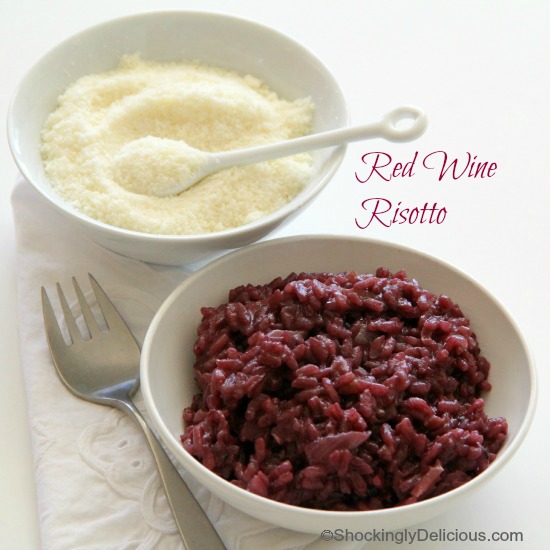 Red Wine Risotto for Christmas Dinner | www.ShockinglyDelicious.com