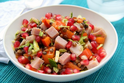 Winter Jewels Healthy Chopped Ham Salad on the blog Shockingly Delicious