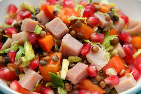 Winter Jewels Healthy Chopped Ham Salad on the blog Shockingly Delicious