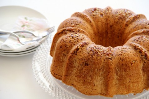 Powdered Sugar Pound Cake with Pecans: With its fine crumb and almost candy-like pecan-studded shell, this is pound cake gone fancy.