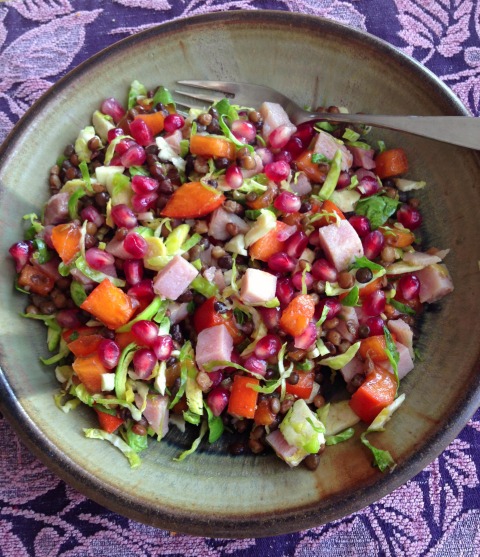 Winter Jewels Healthy Chopped Ham Salad on the blog Shockingly Delicious