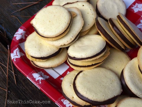 Lemon Sponge Drops with Double Fudge Filling from Bake This Cake