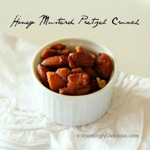 Honey Mustard Pretzel Crunch | www.ShockinglyDelicious.com