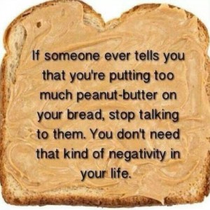 Peanut Butter on bread on ShockinglyDelicious.com