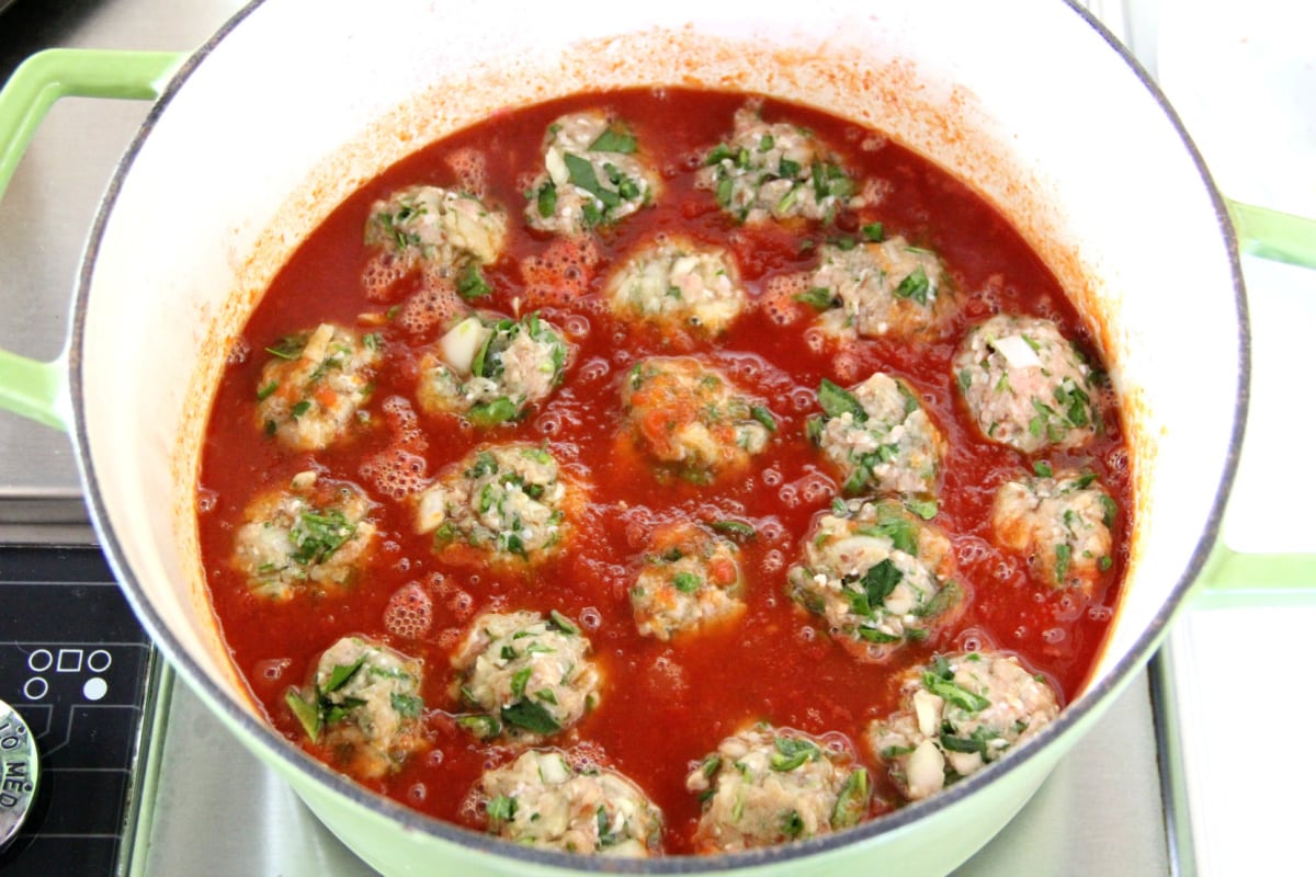 Simmer turkey meatballs in ketchup and beer
