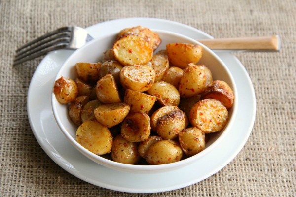 Roasted Mini Potatoes Recipe - Cookin Canuck - Easy Side Dish