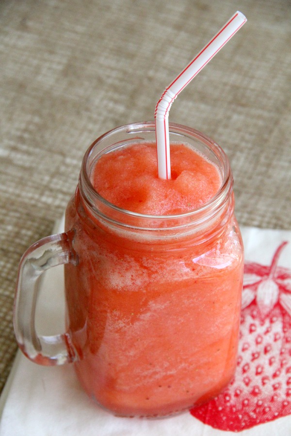 Strawberry-Citrus Frappe or Slushie | ShockinglyDelicious.com