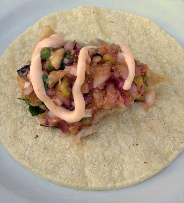 Fish Tacos with Fig Fennel Salsa for Figology Fest 2014 | ShockinglyDelicious.com