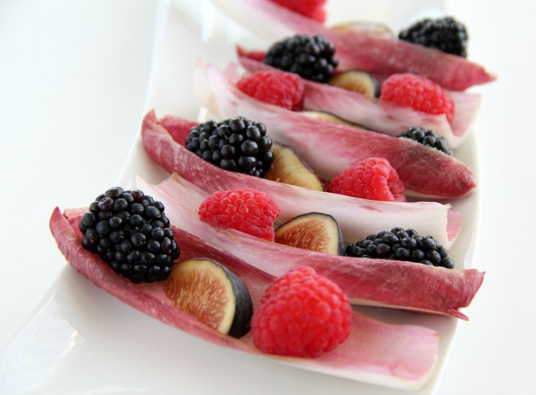 Summer Fruit in Endive Cups | ShockinglyDelicious.com