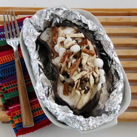 Grilled S’Mores Banana Splits | ShockinglyDelicious.com