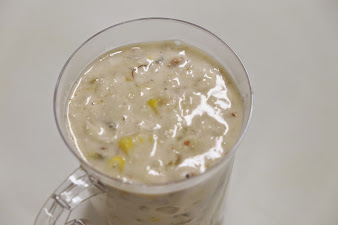 Crab and Grilled Corn Chowder | Hatch Chile recipe | ShockinglyDelicious.com