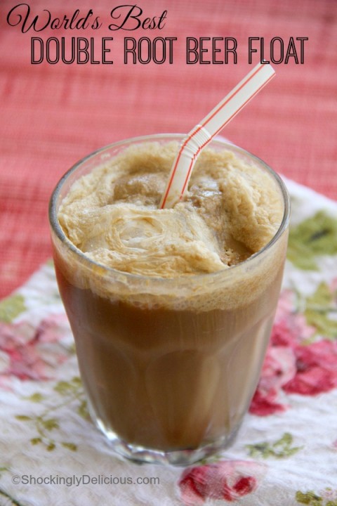 World's Best Double Root Beer Float | ShockinglyDelicious.com