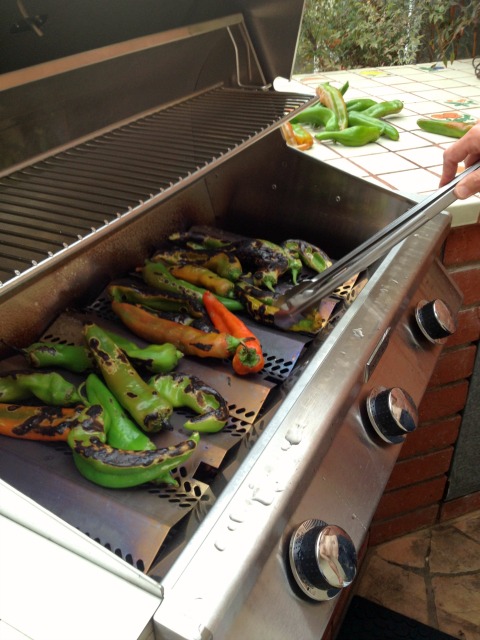 How to Grill Hatch Chiles on the Outdoor Grill | ShockinglyDelicious.com