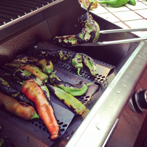 How to Grill Hatch Chiles on the Outdoor Grill | ShockinglyDelicious.com