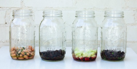 How to Assemble Mason Jar Salads | ShockinglyDelicious.com