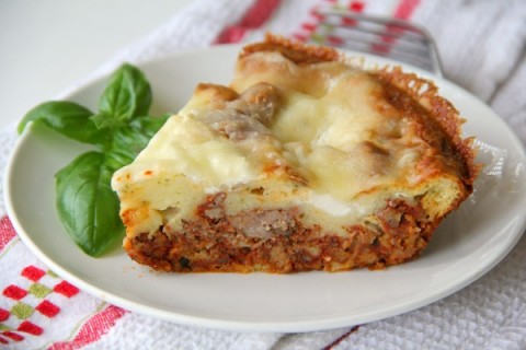 Impossible Lasagna Pie | ShockinglyDelicious.com