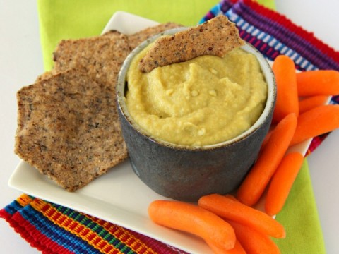 Hatch Chile Hummus | ShockinglyDelicious.com