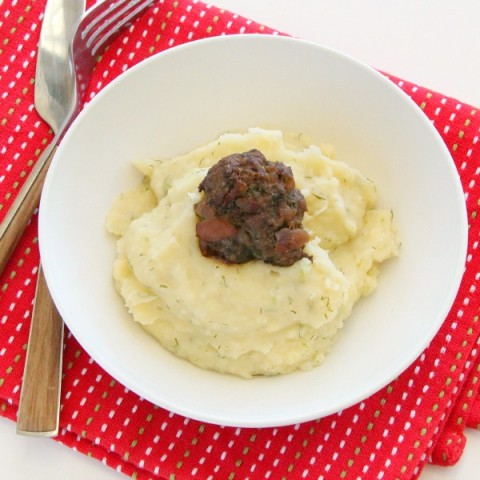 Caramelized Onion-Apple Meatballs with Herbs | ShockinglyDelicious.com