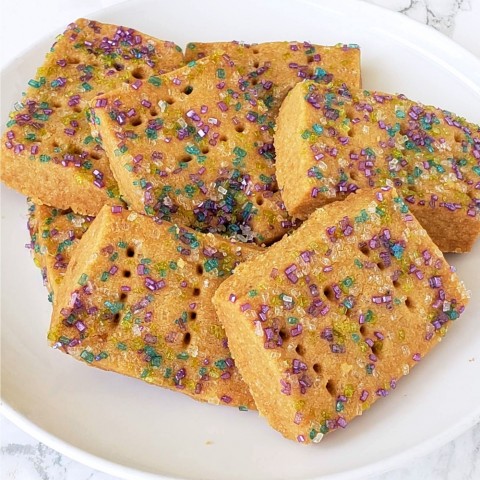 Brown Sugar Shortbread is a simple 3-ingredient shortbread that tastes lightly of caramel from the brown sugar, and will find a place on any cookie platter. It makes a wonderful gift.  