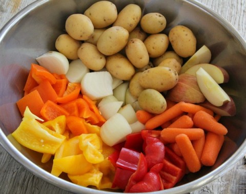 Fall Harvest Roasted Vegetable Bowl | www.ShockinglyDelicious.com