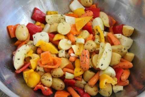 Fall Harvest Roasted Vegetable Bowl | www.ShockinglyDelicious.com