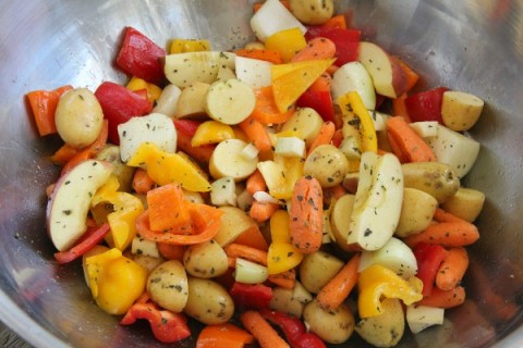 Fall Harvest Roasted Vegetable Bowl | www.ShockinglyDelicious.com