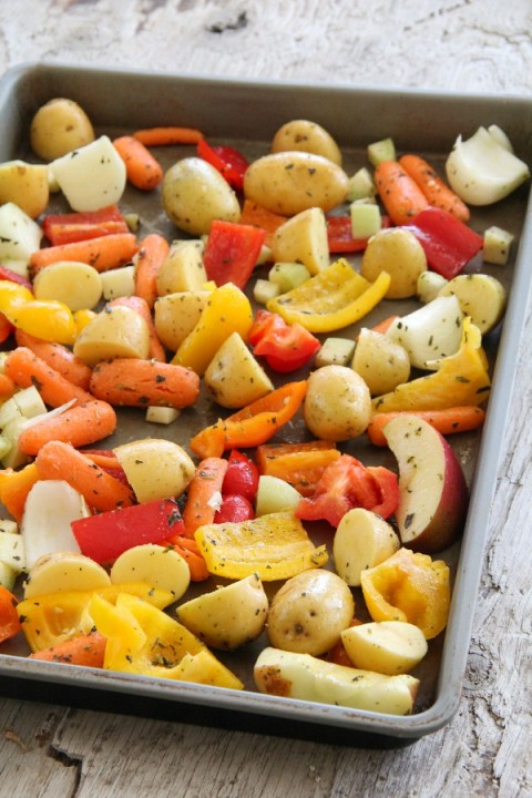 Fall Harvest Roasted Vegetable Bowl | www.ShockinglyDelicious.com