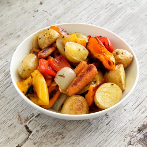 Fall Harvest Roasted Vegetable Bowl | www.ShockinglyDelicious.com