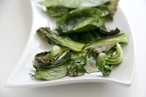 Baby Bok Choy Chips | ShockinglyDelicious.com