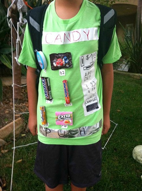 Vending machine costume for Halloween | ShockinglyDelicious.com