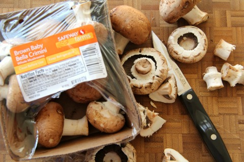 Baked Swiss Cheese Fondue needs chopped mushrooms | ShockinglyDelicious.com