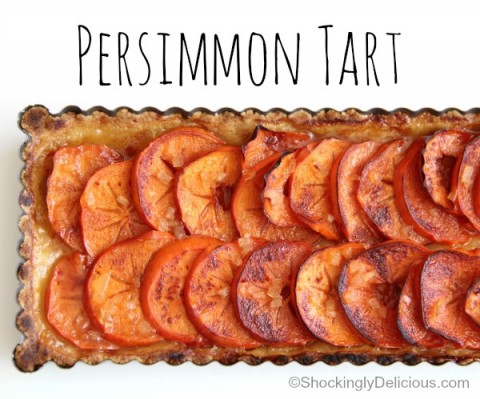 Persimmon Tart on ShockinglyDelicious.com