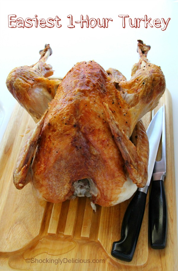 Use the OXO Turkey Lifter to move the bird from the roasting pan to the