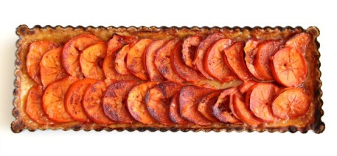 Persimmon Tart baked on ShockinglyDelicious.com