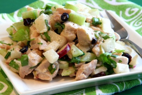 Turkey Salad with Korean Pear and Celery | ShockinglyDelicious.com