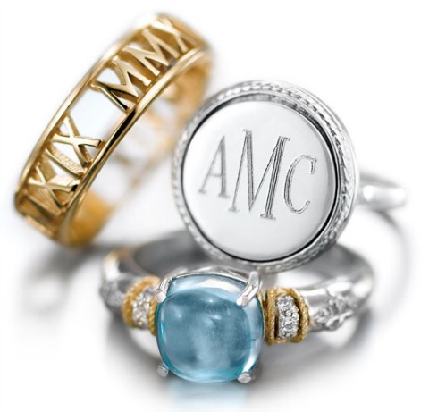High school class rings form Jostens