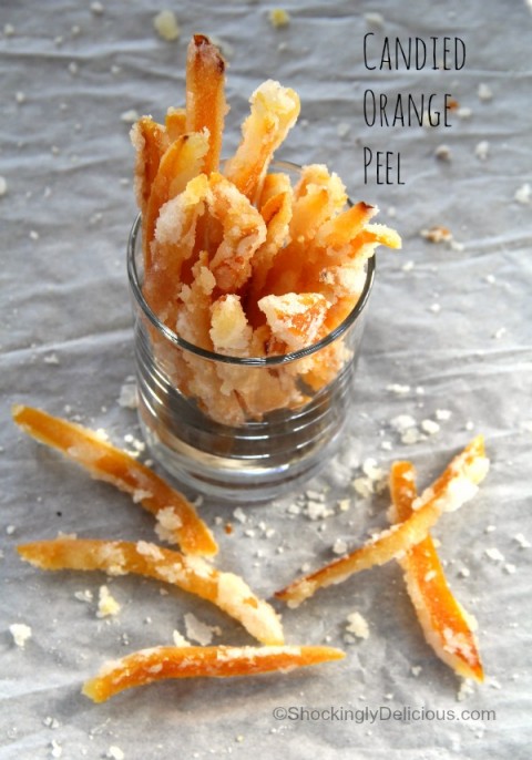 Candied Orange Peel | How to Candy Orange Peel | ShockinglyDelicious.com