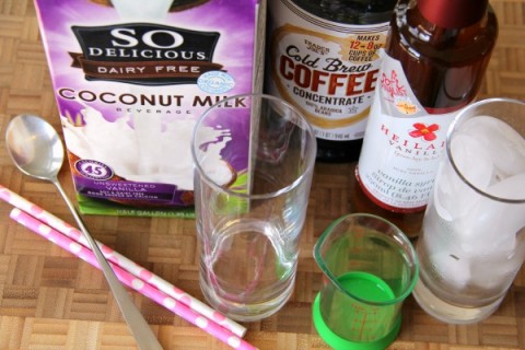 Vanilla Iced Coffee | no-dairy no-soy recipe | ShockinglyDelicious.com