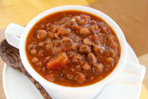 Slow Cooker Black-Eyed Pea Taco Soup | Crock-Pot Taco Soup recipe | ShockinglyDelicious.com