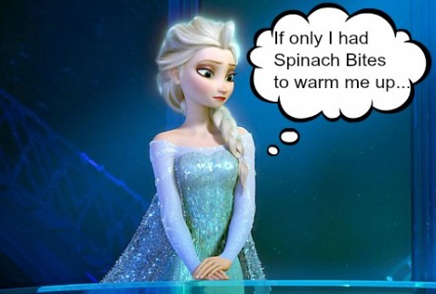 Elsa from Frozen needs some Spinach Bites