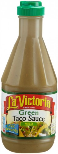 La Victoria Green Taco Sauce on ShockinglyDelicious.com