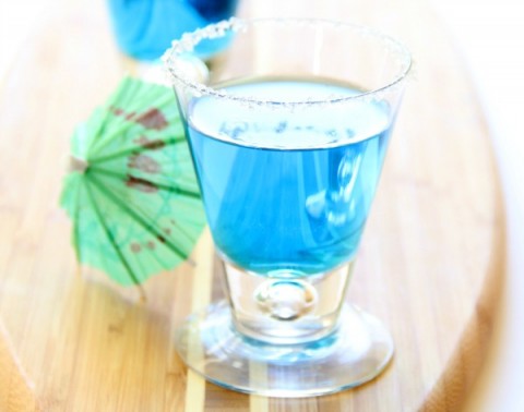 Blue Margarita Recipe | MaliBlue Margarita for National Margarita Day | ShockinglyDelicious.com