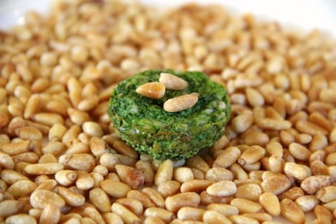 Spinach Bites | Spinach Parmesan Pine Nut Appetizer Recipe | ShockinglyDelicious.com
