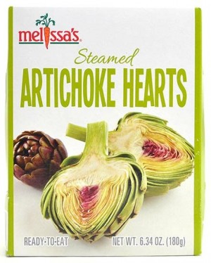 Steamed Artichoke Hearts from Melissa's Produce on ShockinglyDelicious.com