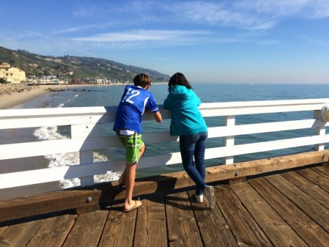 View from the Malibu Pier on ShockinglyDelicious.com